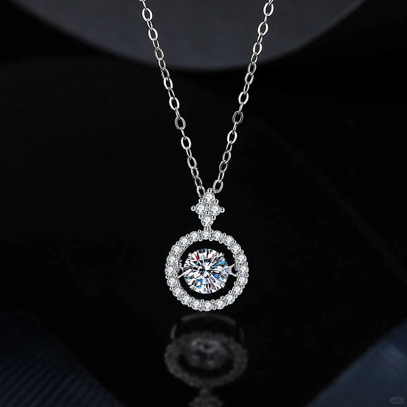Dây Chuyền Moissanite Đá Nhảy 6.5 Li - Bạc Ý S925 - D400545 - HuyK Viễn Chí Bảo