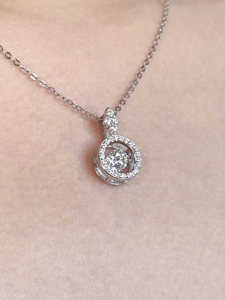 Dây Chuyền Moissanite Đá Nhảy 6.5 Li - Bạc Ý S925 - D400545 - HuyK Viễn Chí Bảo