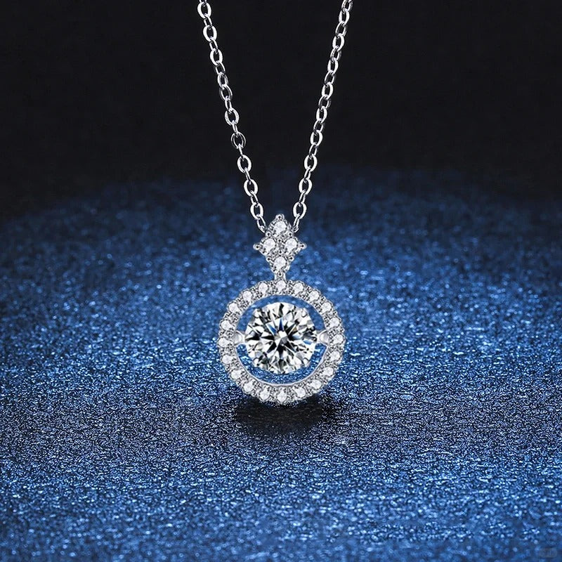 Dây Chuyền Moissanite Đá Nhảy 6.5 Li - Bạc Ý S925 - D400545 - HuyK Viễn Chí Bảo