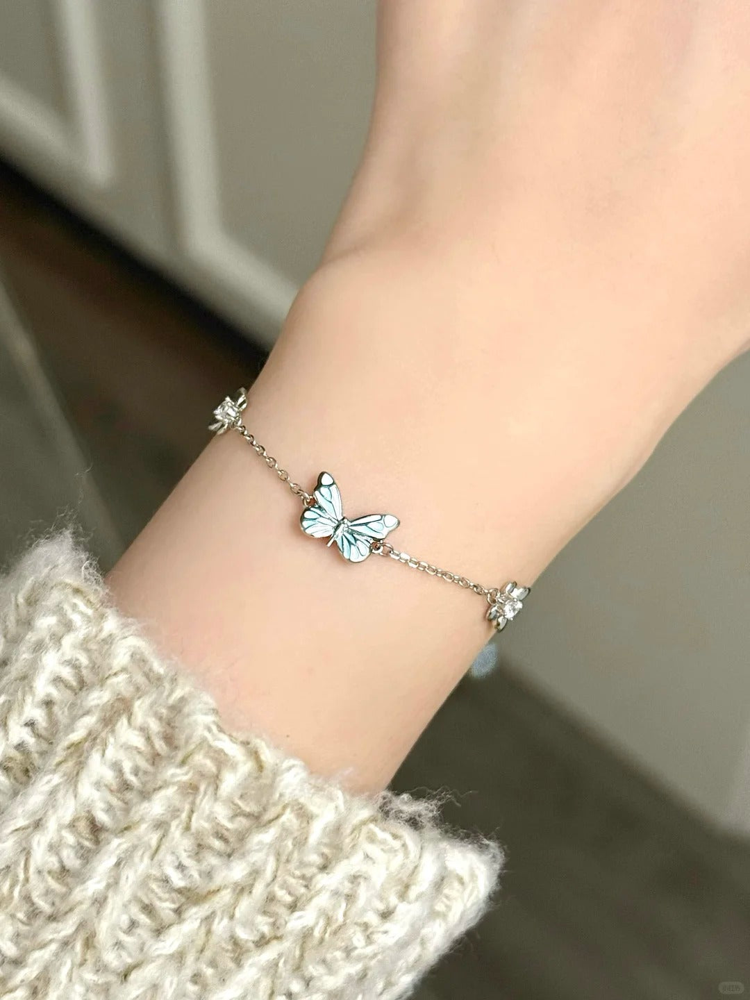 Lắc Tay Hồ Điệp Phát Sáng - Bạc Ý S925- L020028 - HuyK Viễn Chí Bảo