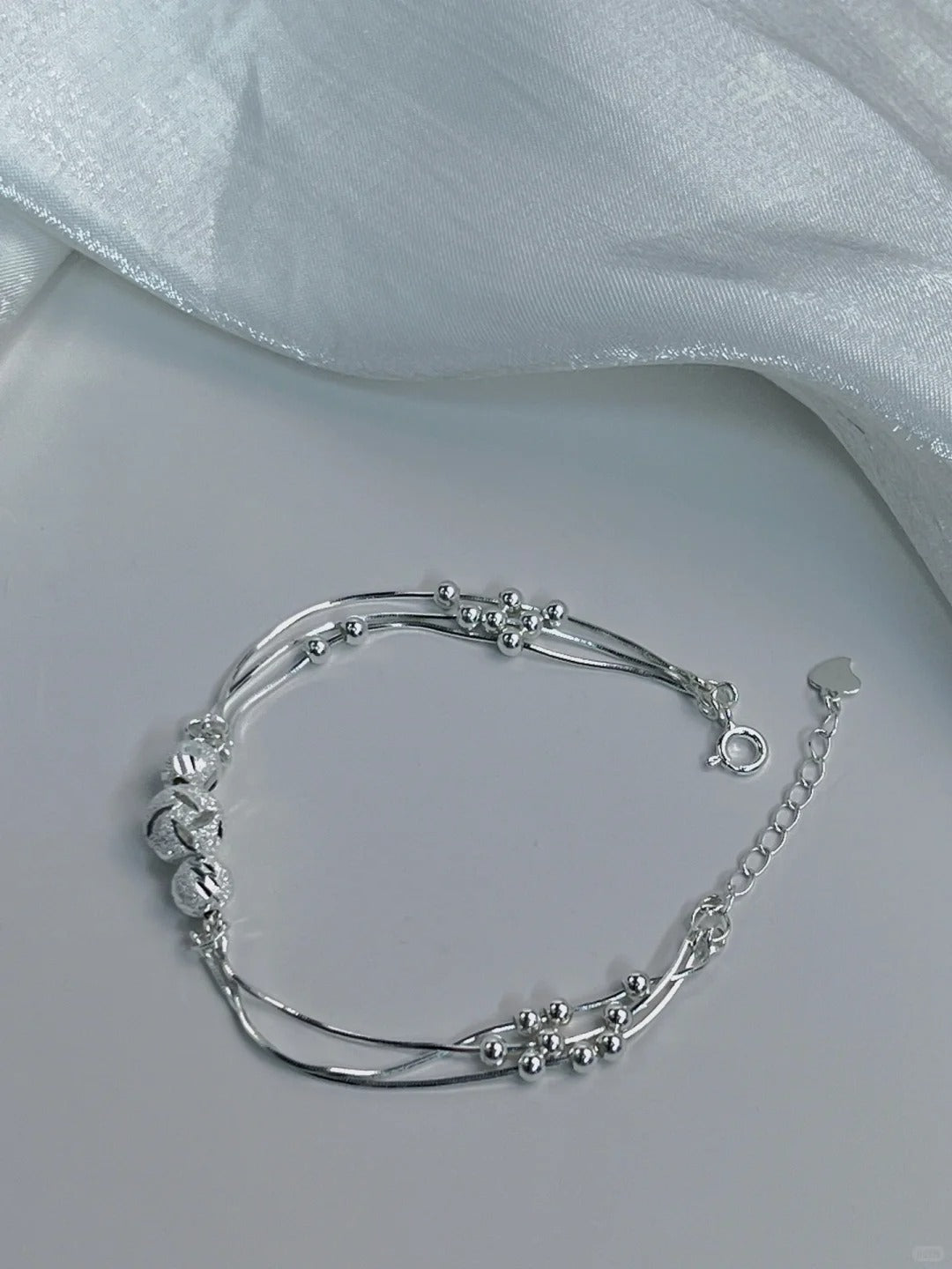 Lắc Tam Sinh Tam Thế - Bạc Ý S925 - L000963- L500412 - HuyK Viễn Chí Bảo