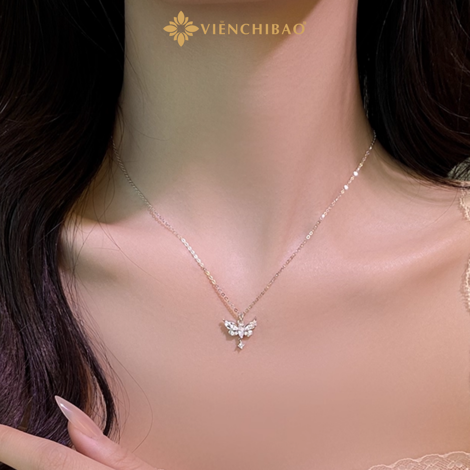 Dây Chuyền Cánh Thiên Thần - Bạc S999 - D401042 - HuyK Viễn Chí Bảo