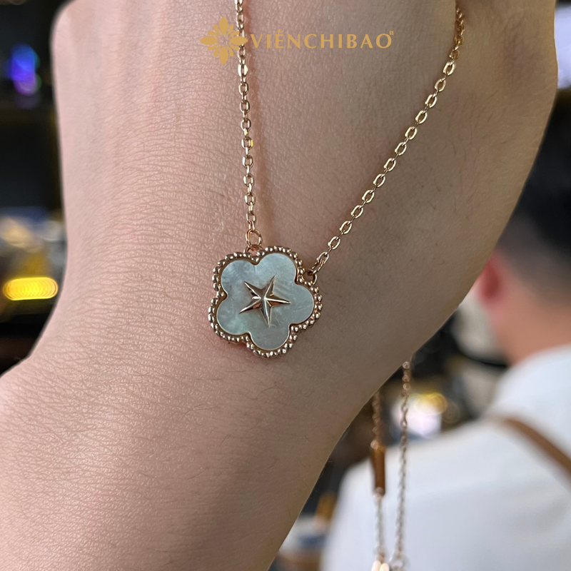 Dây Chuyền Sao Vàng Quốc Khánh - Bạc Ý S925 - D029252 - HuyK Viễn Chí Bảo