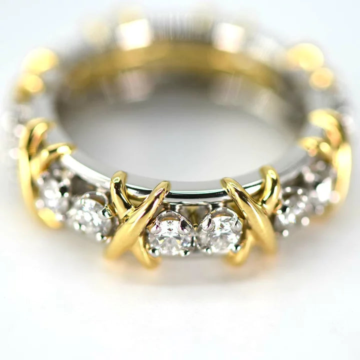 Nhẫn XO Bạc Đính Đá Moissanite - Bạc S925 - HuyK Viễn Chí Bảo