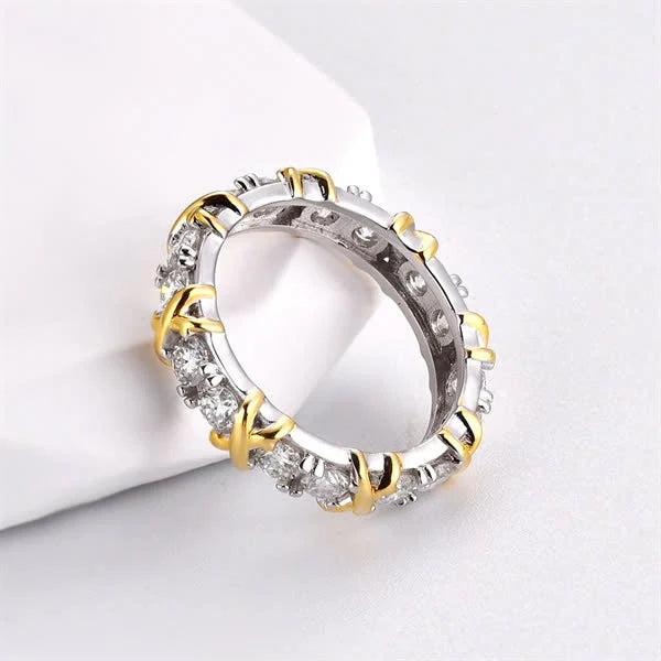 Nhẫn XO Bạc Đính Đá Moissanite - Bạc S925 - HuyK Viễn Chí Bảo